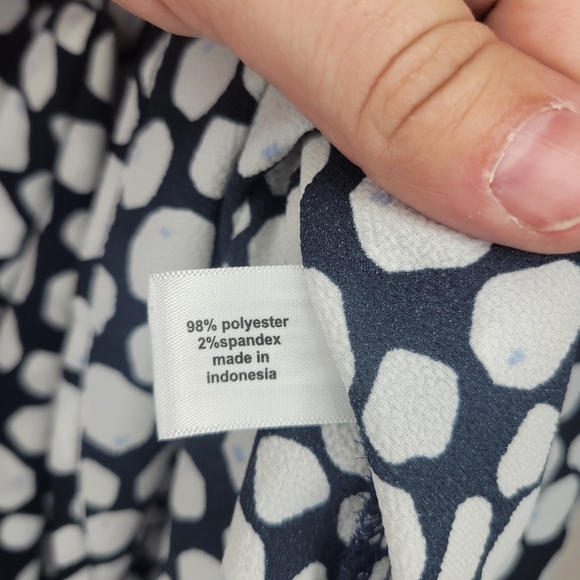 Lane Bryant Polka Dot Women's Top - Black and White Sz 20 - Picture 3 of 4